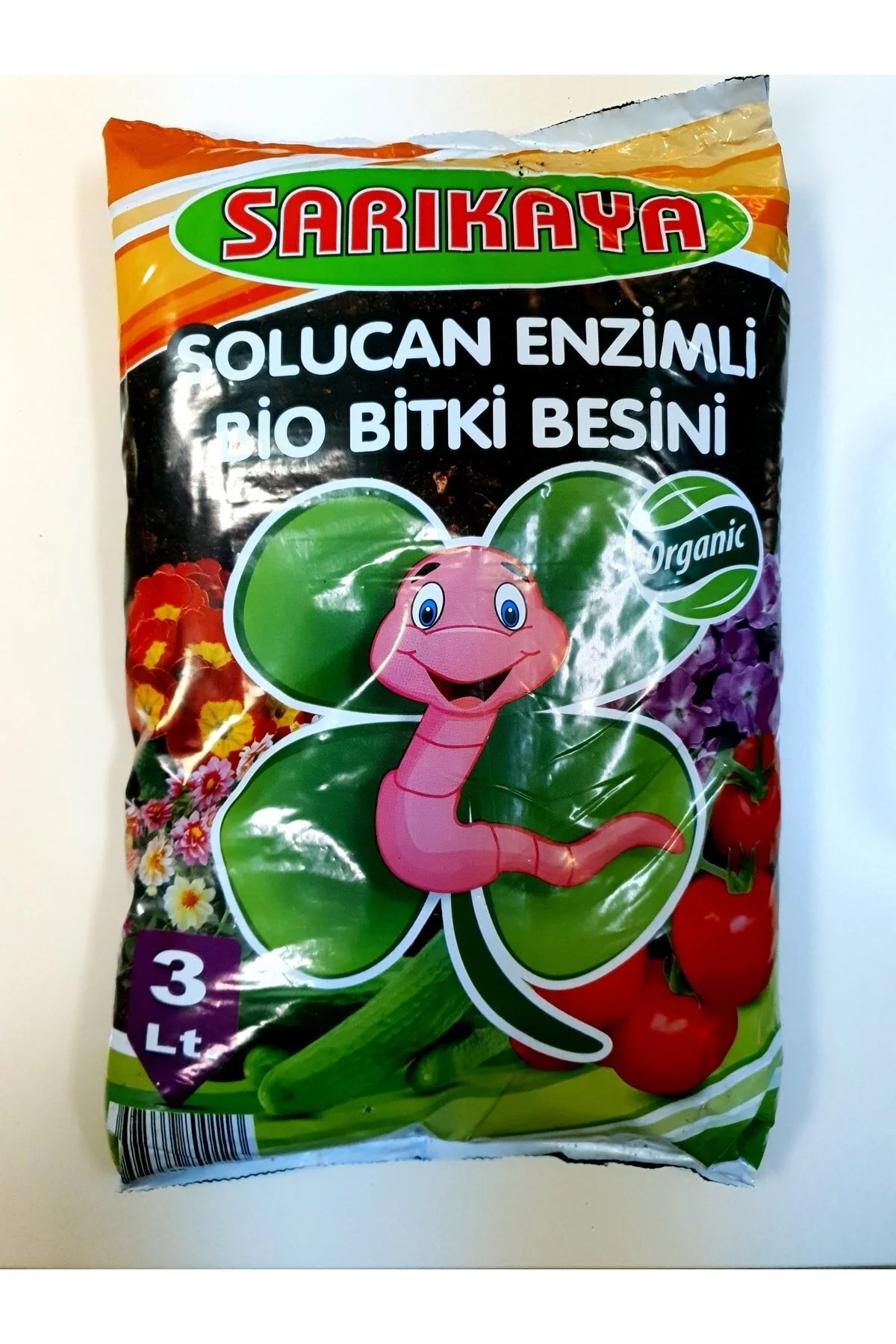 Sarıkaya Solucan Enzimli Bio Bitki Besinli Toprak 3 LİTRE